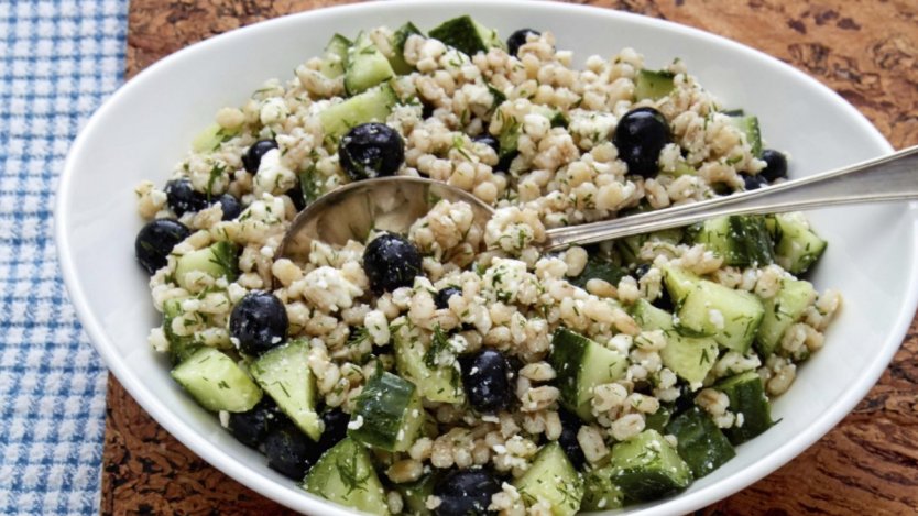 Image for Mairlyn Smith's blueberry salad with barley and dill