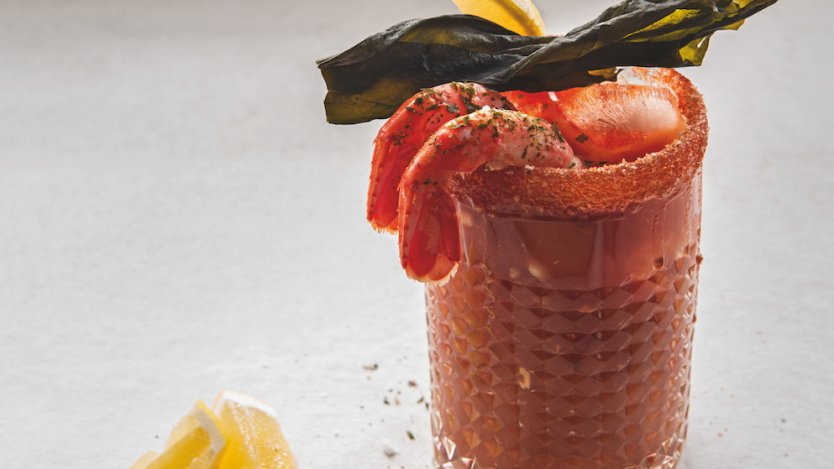 Image for Caesar with Seaweed Vodka “Prawn Cocktail” from Lure cookbook