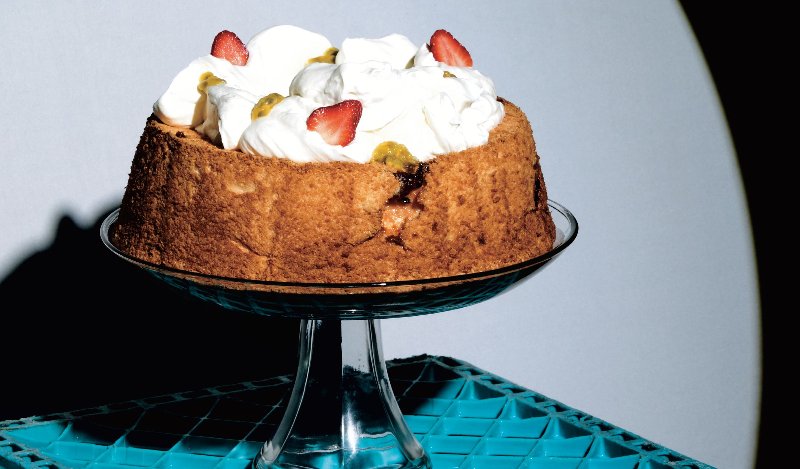 Image for Camilla Wynne’s angel food cake from the Jam Bake cookbook