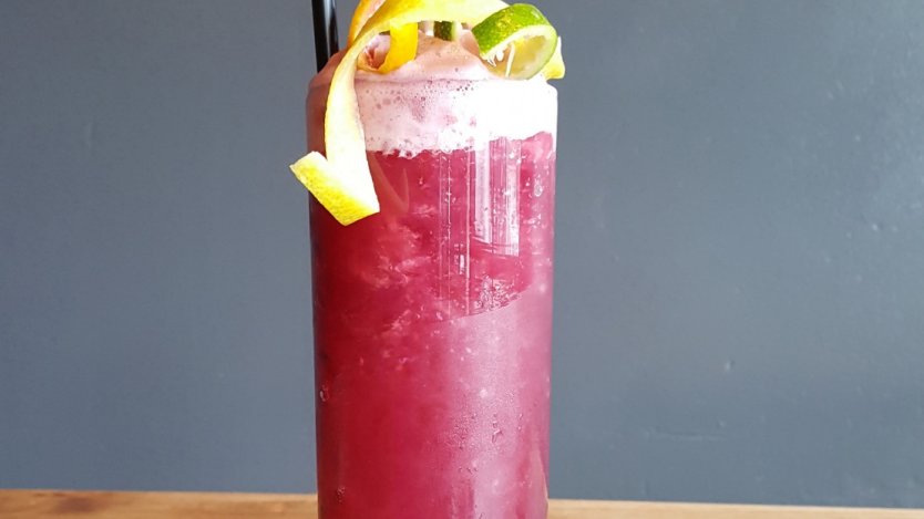 Image for Cascade Room&#039;s Purple Rain cocktail