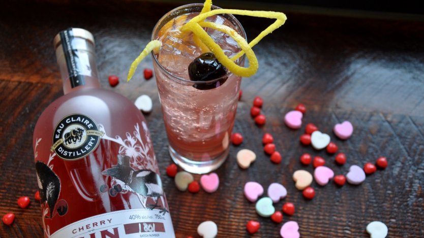 Image for Eau Claire Distillery&#039;s Cherry Gin collins