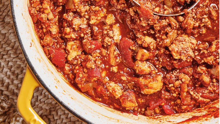 Recipe and images provided by Penguin Random House. Image for Try this recipe for vegan chili con carne from the 'Craving Vegan' cookbook