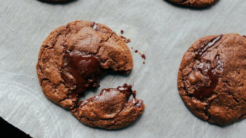 Photo via unsplash. Image for Chocolate chocolate chip cookie recipe from the Little Critics cookbook