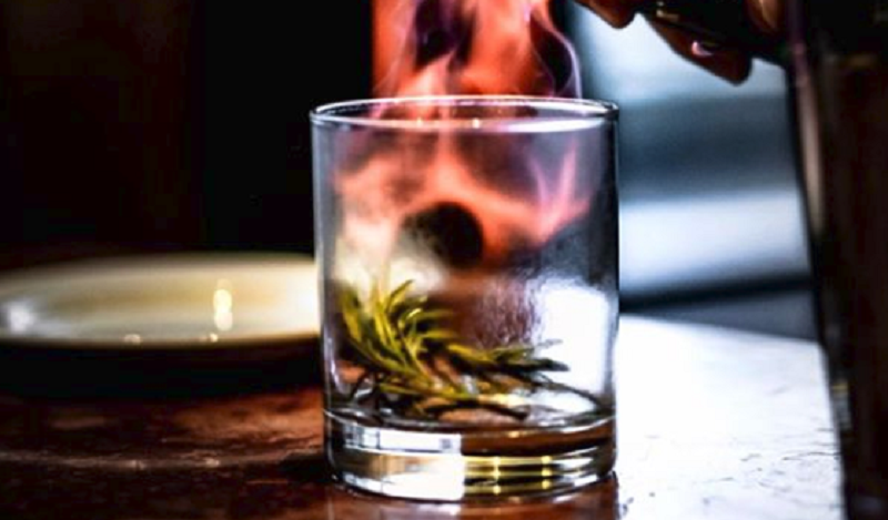 Image for ARC Bar’s Flaming Rosemary Gimlet