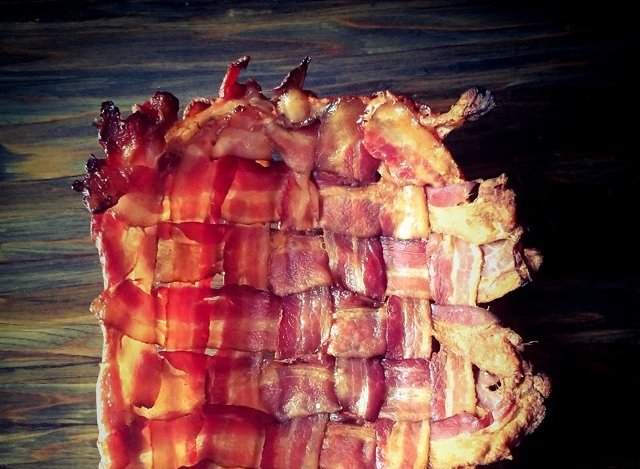 Bacon bowl for Caesar salad. Photo by Bar Brutus on Instagram. Bacon bowl for Caesar salad. Photo by Bar Brutus on Instagram.