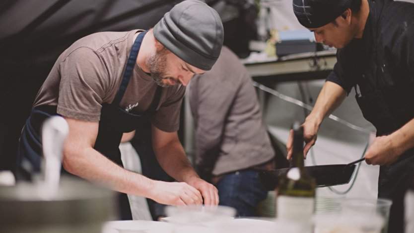 Ben kramer at Raw Almond dinner.