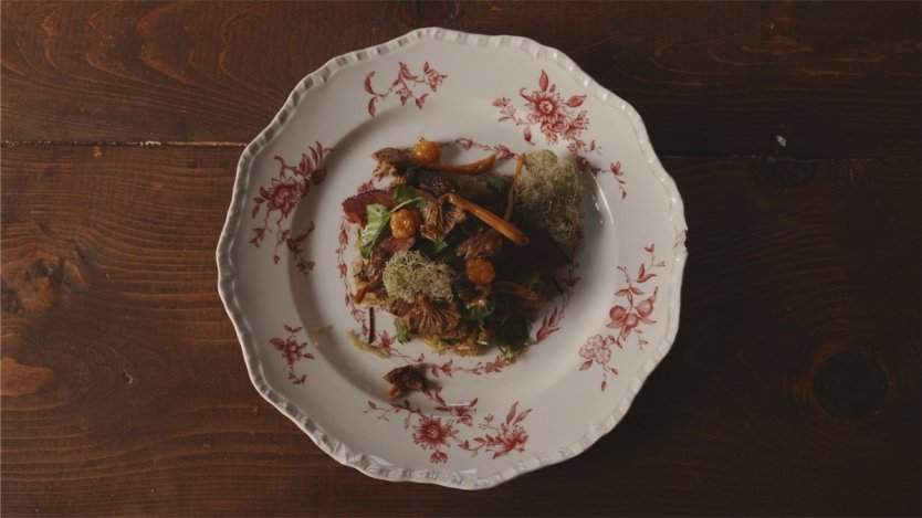 One of chef Blair Lebsack's 'From The Wild' dishes using only foraged and hunted ingredients. All photos provided by 'From The Wild' Image for Daily bite: Edmonton filmmaker Kevin Kossowan debuts new season of 'From The Wild'