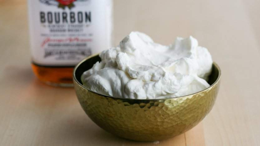 Bourbon whipped cream. Photo by Stephanie Eddy.