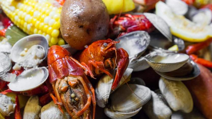 Crab boil from Charcut pop-up dinner. Crab boil from Charcut pop-up dinner.