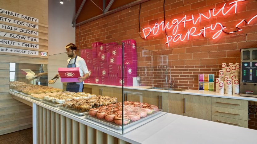 Doughtnut Party store (credit Merle Prosofsky).