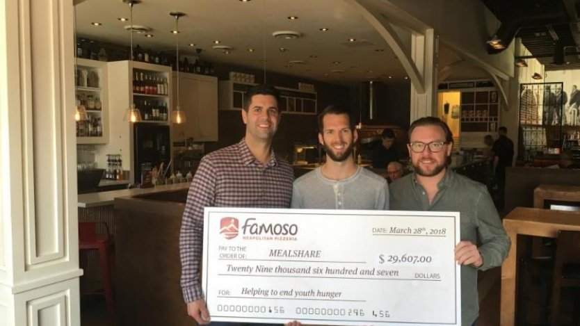 Image for Daily bite: Famoso gives back in a big way to Canadian food charity Mealshare