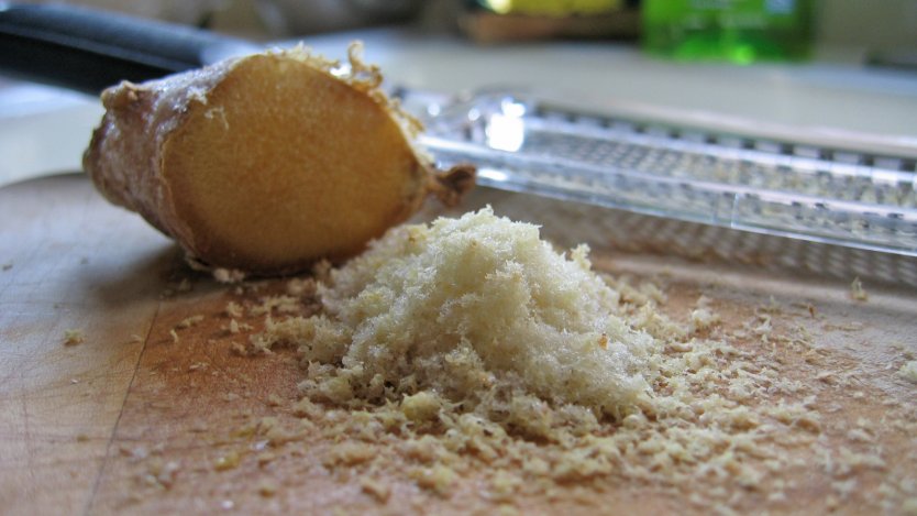 Photo by kidmissile on Flickr. Grated ginger