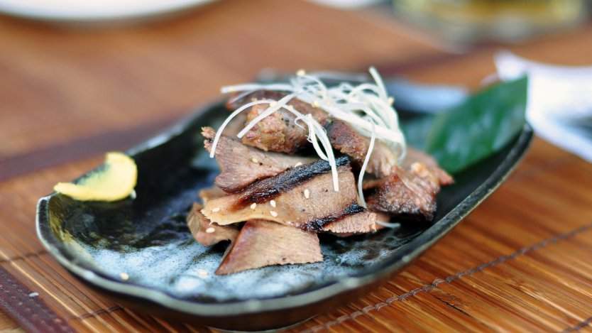 GYU tongue at Guu. Photo by L.Richarz on Flickr.