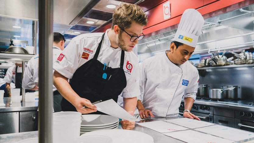 Garrett B. Martin of Calgary's Bridgette Bar competing in the 2017 scholarship competition finals. Image for Daily bite: Applications now open for Hawksworth Young Chef Scholarship 2018