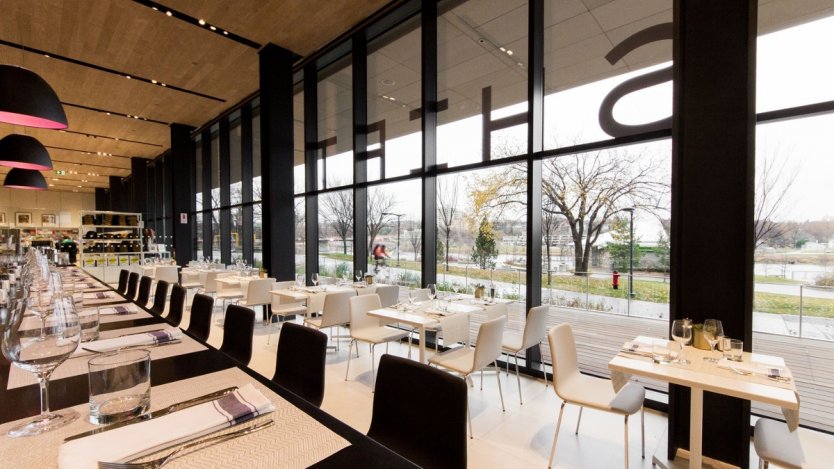 Photo of Remai Modern's current dining room via Facebook.