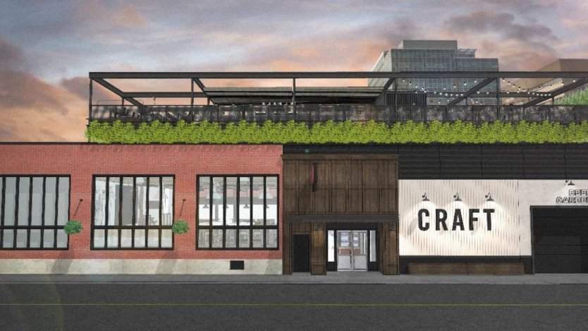 A rendering of Craft's post-renovation exterior Image for Daily bite: Calgary’s Craft Beer Market announces temporary shutdown