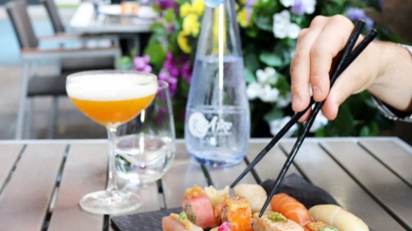 Miku Toronto's patio, photo via restaurant's Facebook page.