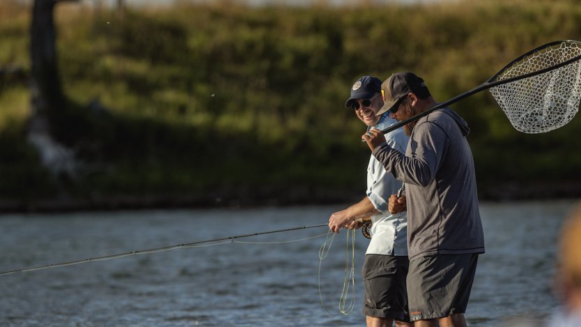 Paul Brandt fishing in Beauty of Pursuit documentary.