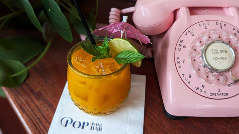 The Sea Buckthorn Mai Tai is one of the exciting new drinks on the POP Wine Bar cocktail menu.