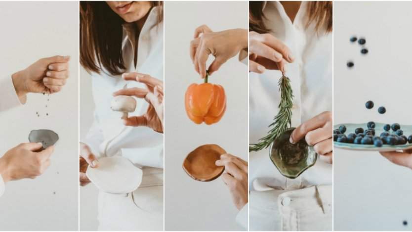 Plateware photos by erica lo photography. Image for Saskatoon chef Christie Peters and Winnipeg's Pepo Ceramics announce "Progressive Plates" pop-up dinner