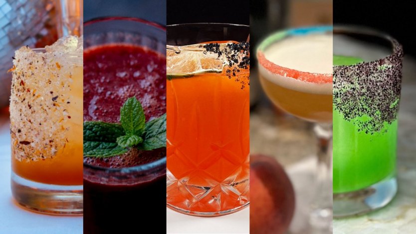A few of the many cocktails raising funds for Skipping Stone Foundation this month!