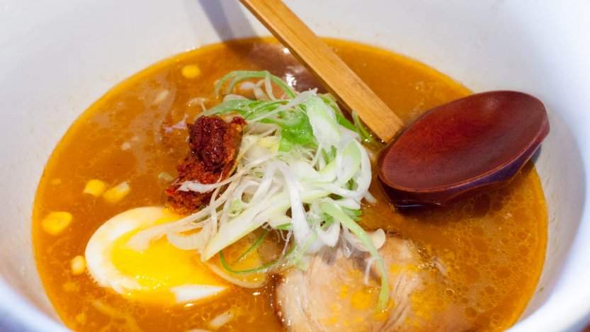 Miso ramen from Shiki Menya in Calgary, AB. Miso ramen from Shiki Menya in Calgary, AB.