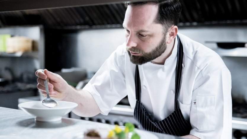 Chef Sam Harris. Photo by Leila Kwok.