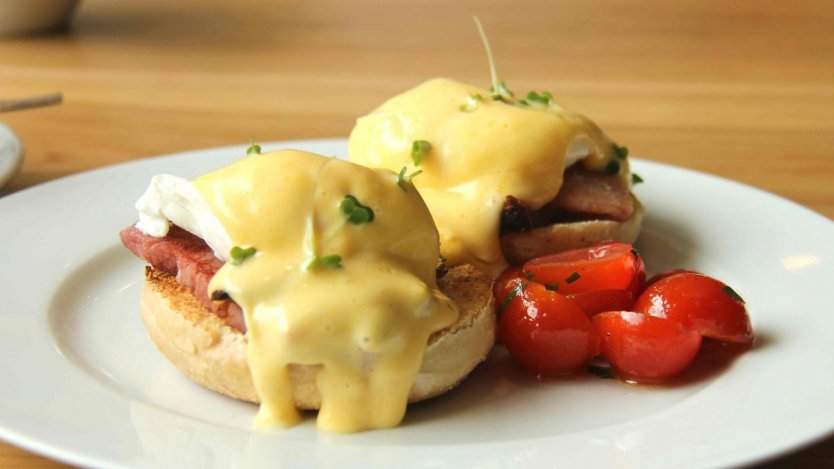 Canadian bacon is a fundamental component of eggs benedict.