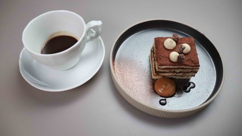 Hopscotch Dinner Club owner Stephanie Ogilvie's signature East Coast spin on tiramisu.