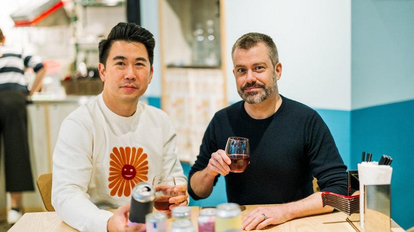 Photo of chef Angus An and wine consultant Kurtis Kolt by Anjali Spooner