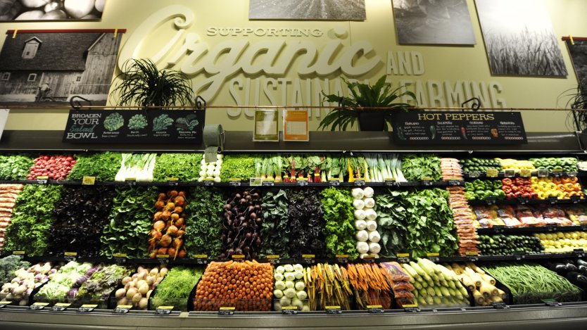 Why do you always know where to find the produce? photo courtesy of Whole Foods Market. Grocery store produce