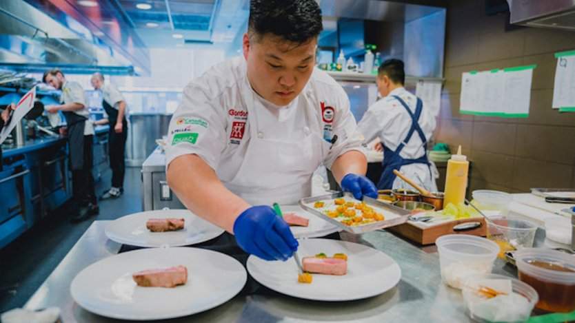 Last year's winner Daniel Kim Image for Daily bite: The Hawksworth Young Chef Scholarship competition is back for 2019
