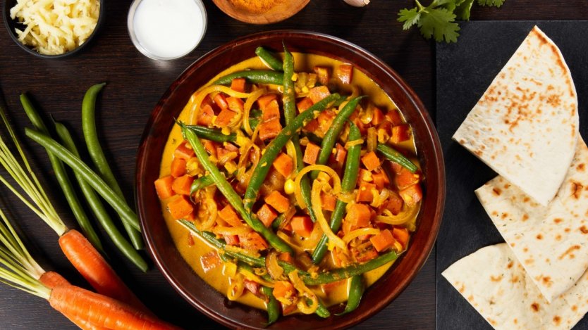 Image for Green Beans & Carrots in Coconut-Turmeric Curry