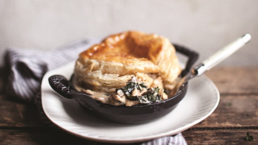 Image for Marcella DiLonardo's greens and wild mushroom pot pies