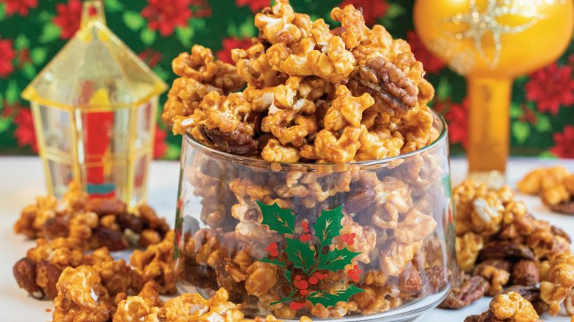 Image for Holiday recipe: Nutty caramel popcorn from Karlynn Johnston's new cookbook