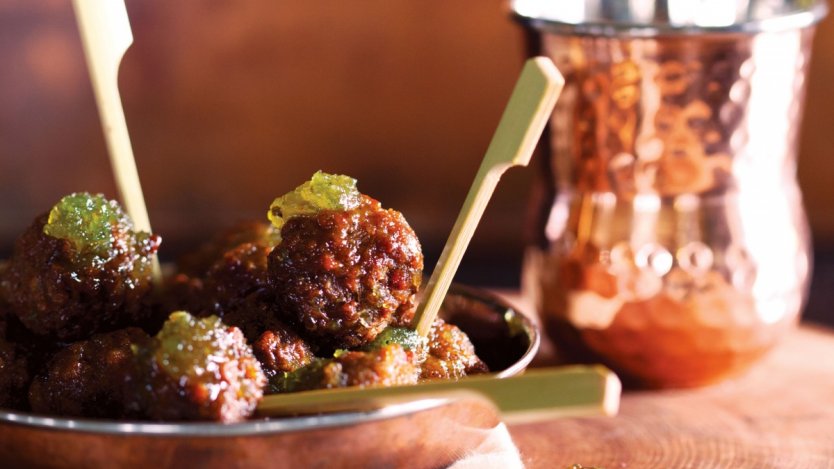 Image for Indian-spiced lamb meatballs recipe from The Preservatory cookbook