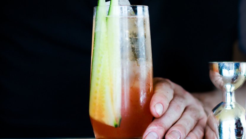 Image for The Lobby Lounge and Raw Bar&#039;s Over the Rainbow cocktail