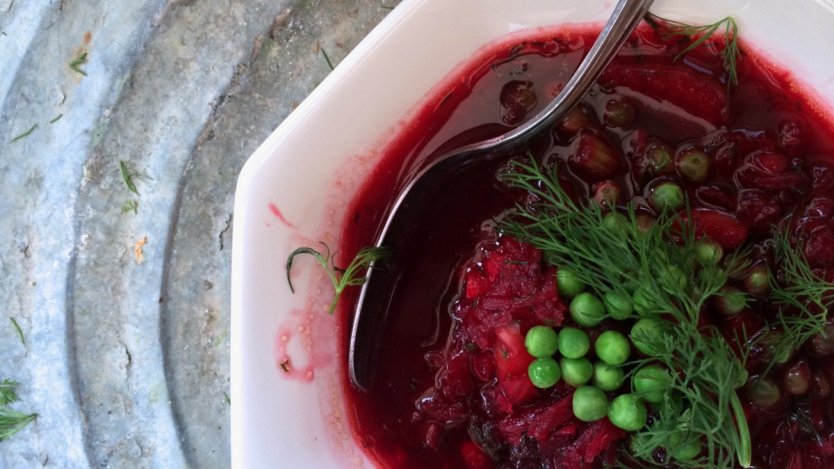 Image for Lynette Suchar's Baba’s borshtch (Grandma’s beet soup)