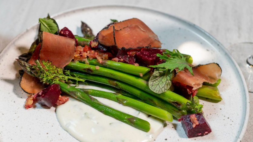 Image for The Terrace Restaurant's Grilled Spring Asparagus