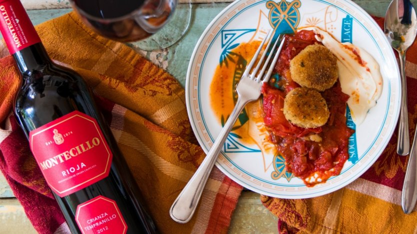 Image for Rioja, bacon and tomato sauce