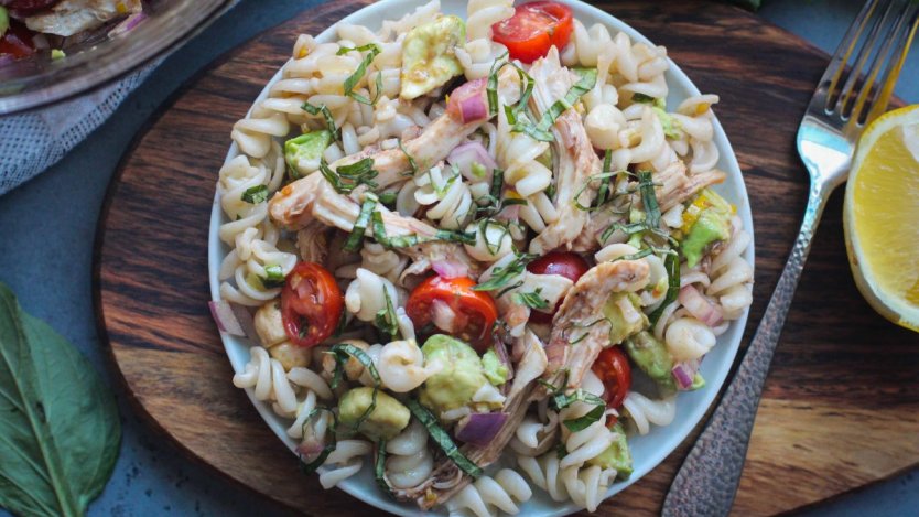 Turkey Basil And Bocconcini Pasta Salad Eat North
