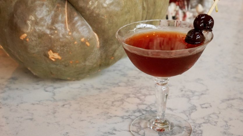 Photo provided by Katharine Manson. Image for Odd Society Spirits' Salem The Cat cocktail recipe