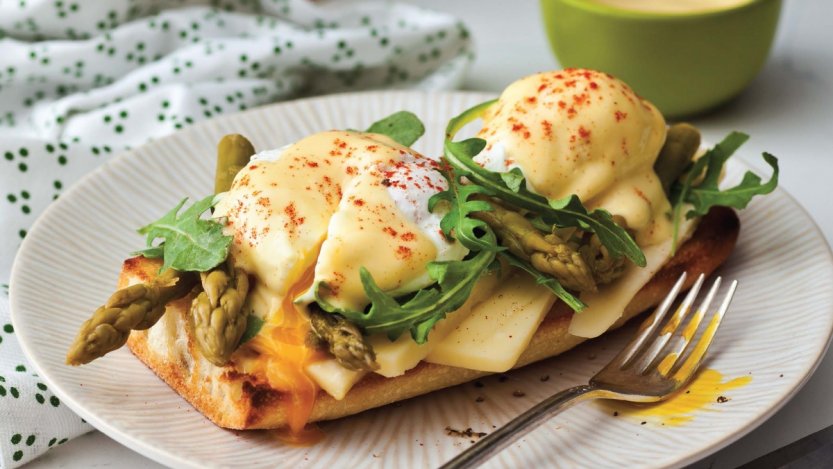 Image for Pickled aioli and pickled poached eggs open faced sandwich from Batch cookbook