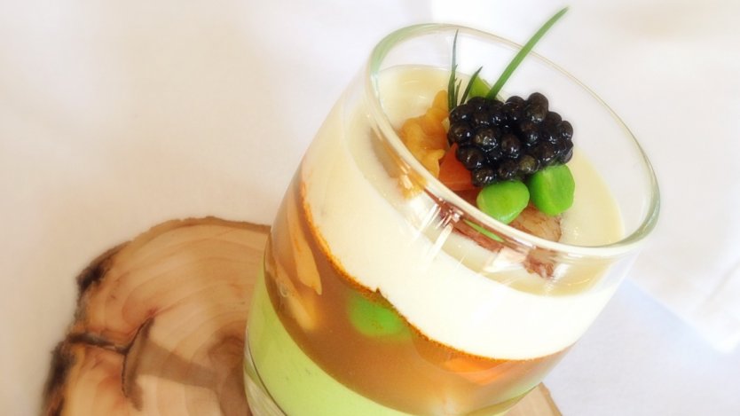 Image for Railtown Cafe's seafood and spring pea chowder