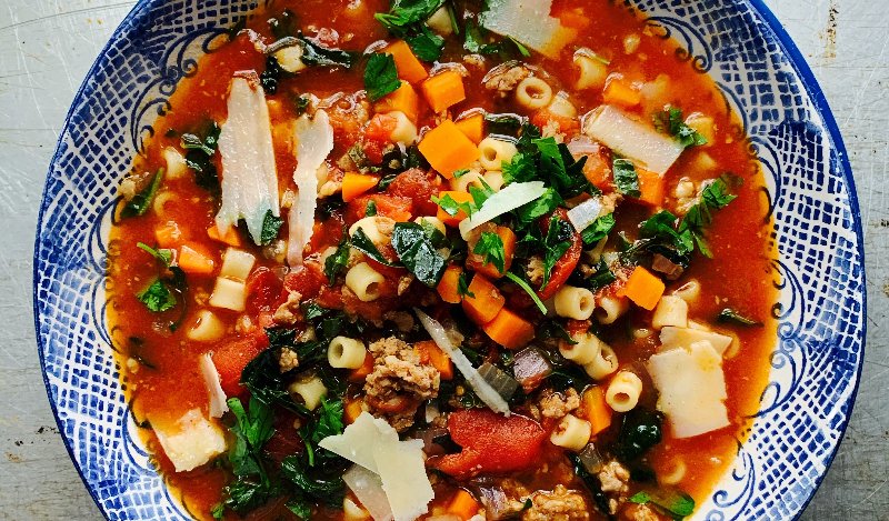 Image for Renée Kohlman’s hearty kale and sausage soup