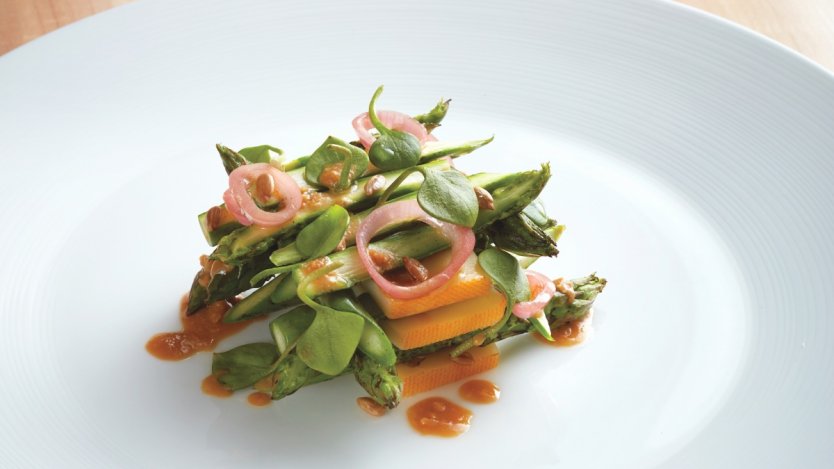 Image for The Wickaninnish Inn's roasted asparagus salad