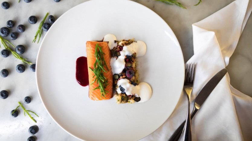 Image for Cibo's Salmon and Blueberry infused Vinegar