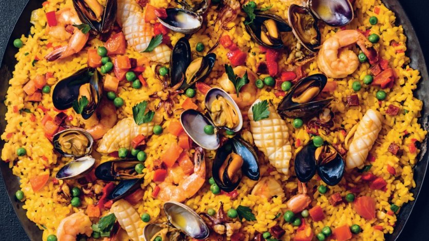 Image for David Robertson's seafood paella
