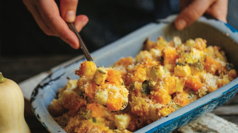 Image for Butternut squash casserole from Simple Bites Kitchen cookbook
