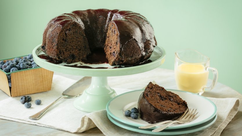 Image for Blueberry chocolate stout bundt cake